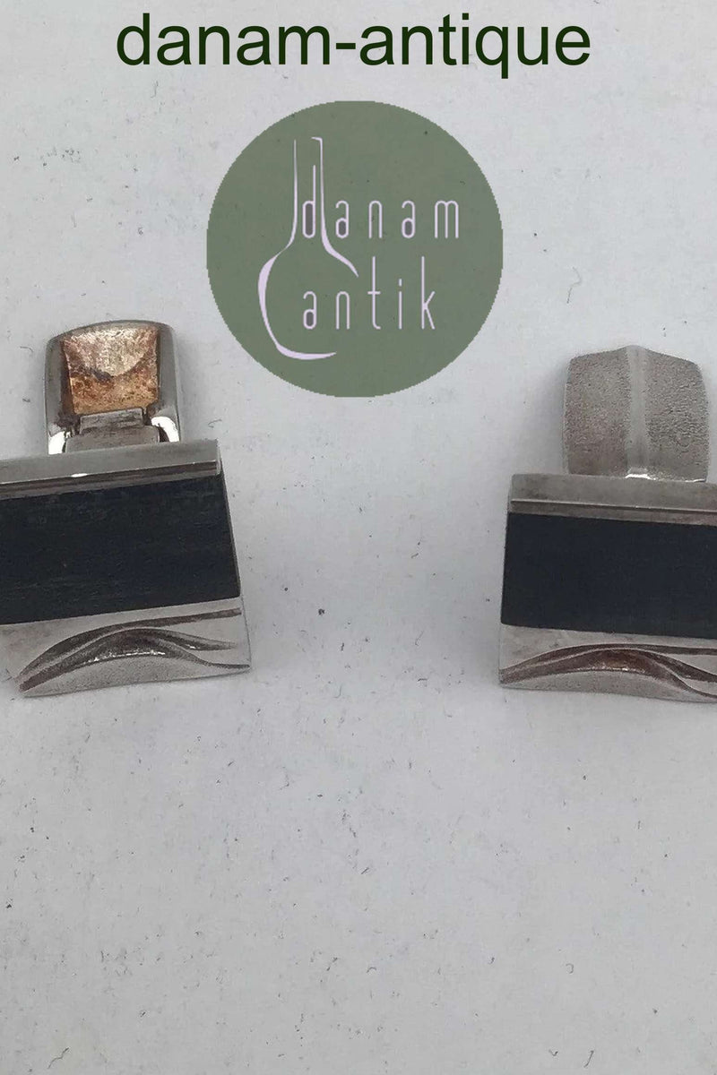 Lapponia Sterling Sølv / Ibenholt Manchetknapper Björn Weckström