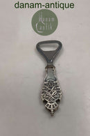 Dansk Sølv / Stål Oplukker med Kong Frederik d. 4 monogram