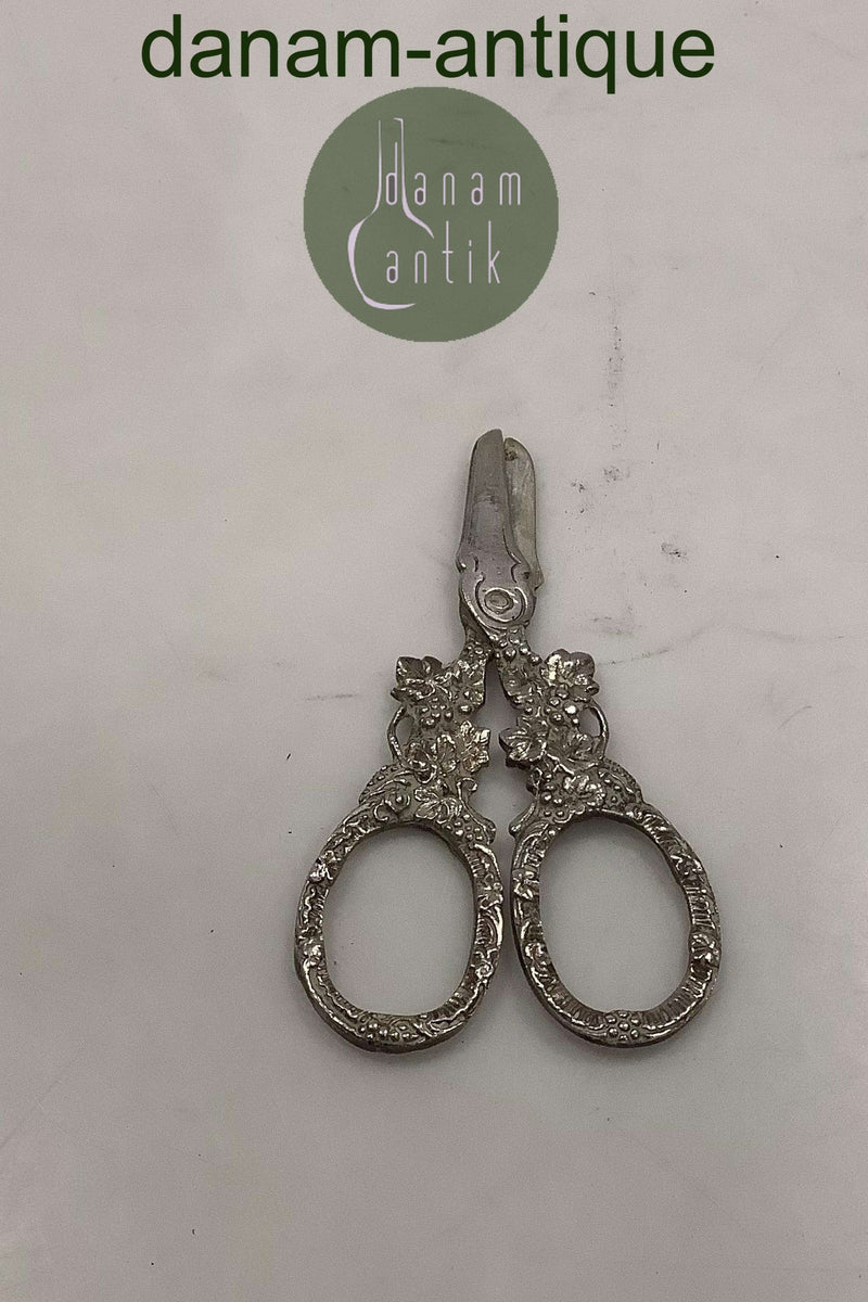 Ornamental Sølv Druesaks