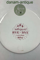 Bjørn Wiinblad: Rød august platte fra Nymølle - BYE-BYE