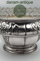 Dansk Sølv Frugtskål med glasindsats (1921)