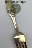 Sorenco Christmas fork 1967 of gold-plated sterling silver with enamel.