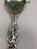 Dansk Sølv Servingsske af .C.I. Moinichen med Thor og midgaardsormen