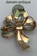 Bernhard Hertz Brosche aus 14 K Gold mit Perle