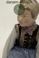 Royal Copenhagen Overglasur Figur Amager Dreng nr. 12414