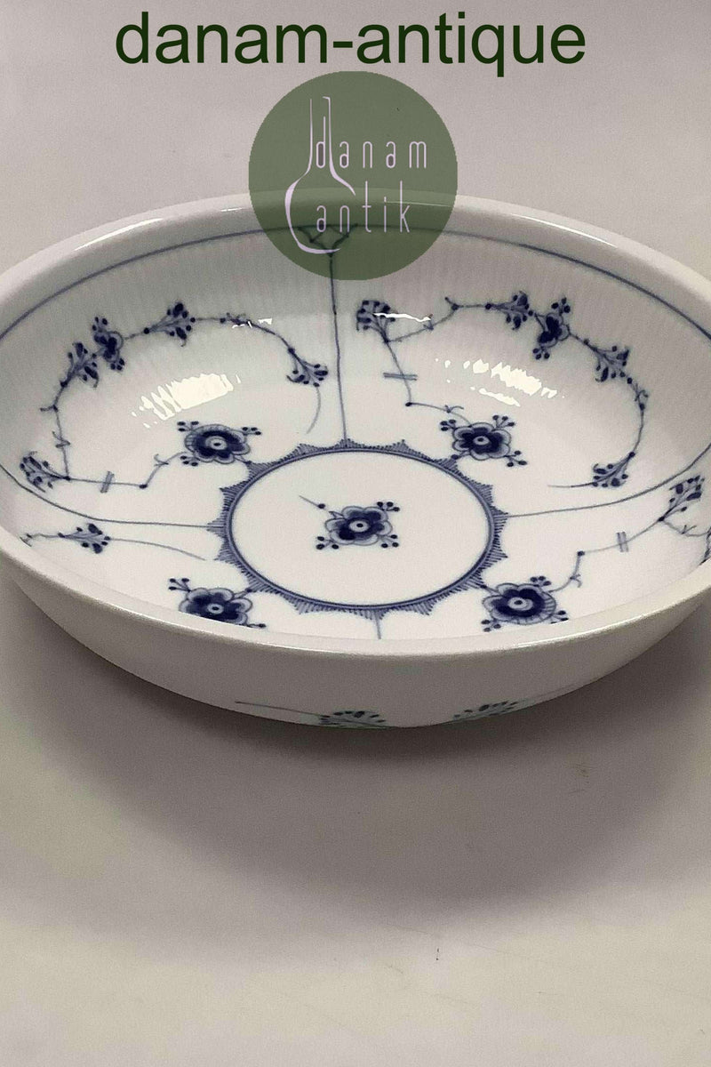 Royal Copenhagen Musselmalet Riflet Stor Rund Skål No 20