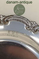 Flaschentablett in versilbert / Neusilber