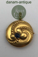 Evald Nielsen 14K Gold Pendant Moonstone