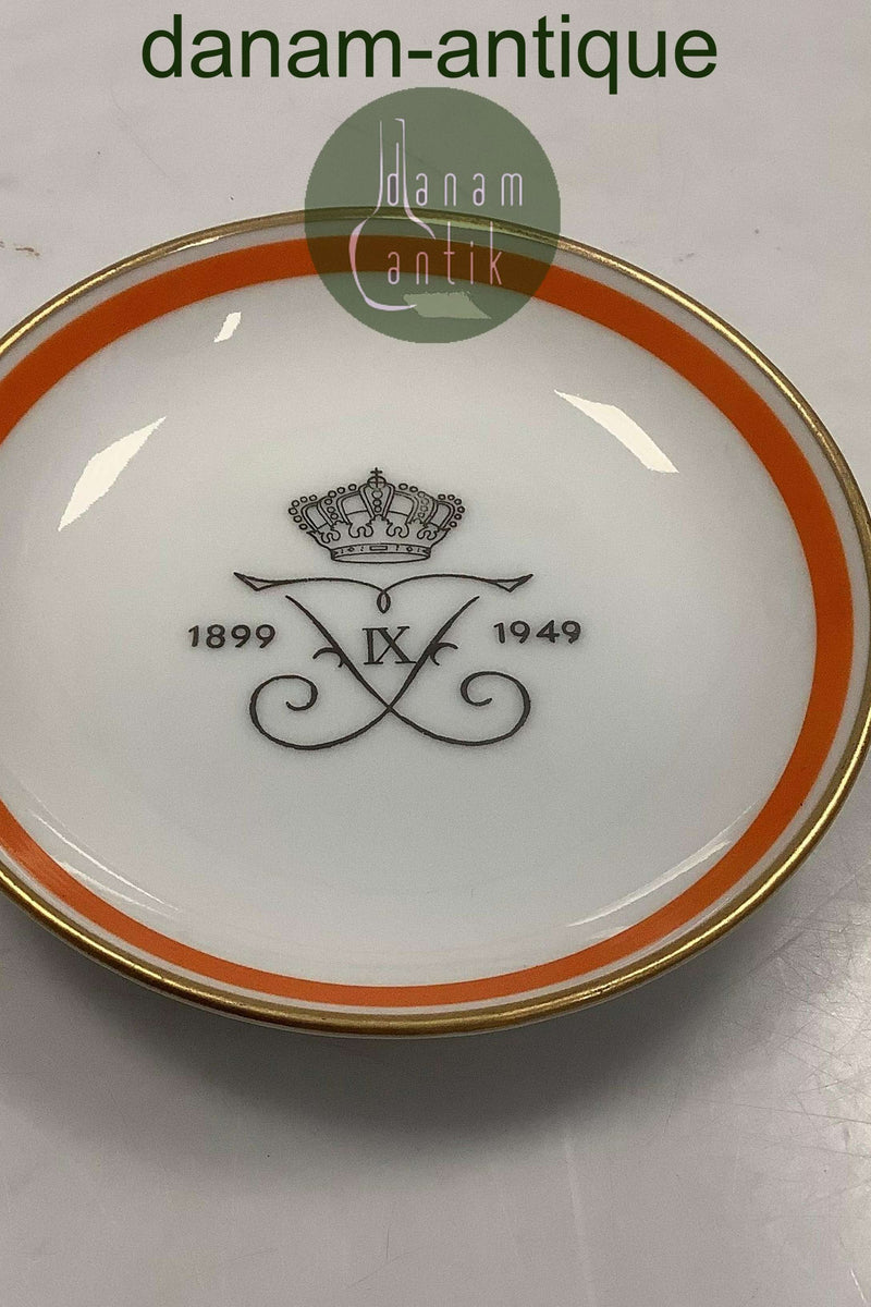 Bing og Grøndahl Mindeplatte / Skål for Frederik. 9 50 års fødselsdag 1899-1949