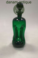 Holmegaard / Kastrup Glasværk Kluk Kluk Dekanter in grünem Glas.  Maße 28cm / 11 1/32 Zoll