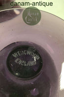 Wedgewood Kunstglas Moderne Vase og Par lysestager i Violet