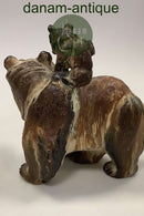 Arne Ingdam Keramik Figur af Bjørn og Unge Unika