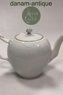 Royal Copenhagen Tradition Hvid Halvblonde m. Guld Thekande No. 611