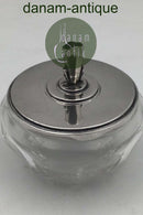 Georg Jensen Sterling Silver Lid and Baccarat Crystal Confiture Glass No. 134C