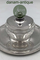 Georg Jensen Sterling Sølvlåg og Baccarat Krystal Confiture Glas samt underfad No. 600A
