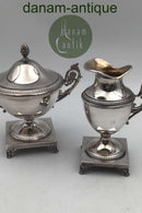 Mema Empire Silber Creme und Zucker Set