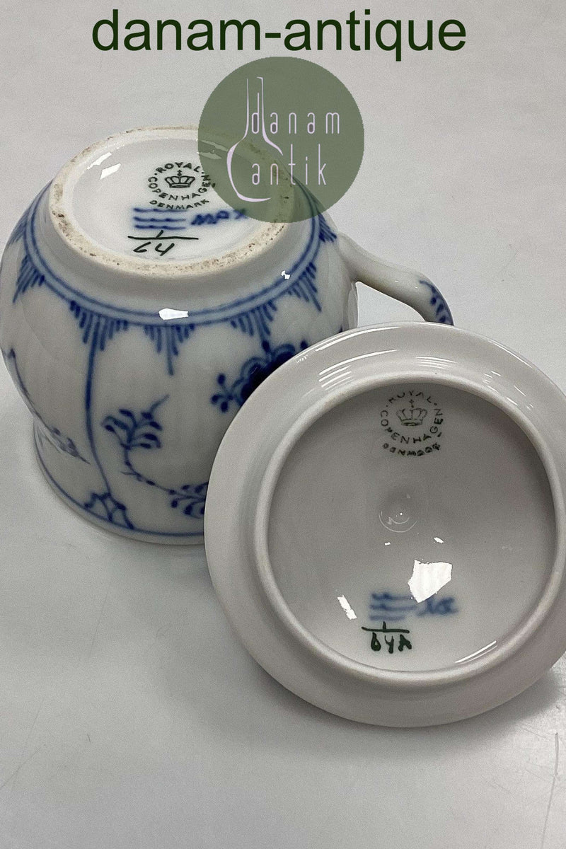 Royal Copenhagen Musselmalet Riflet Crémekop No. 64