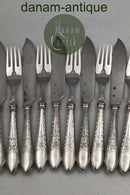Dansk Empire Sølv Fiskebestiksæt (12)