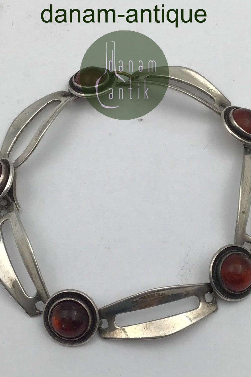 Niels Erik From Sterling Sølv Armlænke (Rav)