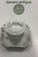 Royal Copenhagen White Flora Danica / Pearl Pattern Cream Cup No 20/3514