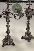 5-Armet Sølvplet Lysestager