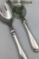 Frigast Silber / Stahl Altes geriffeltes Salatset