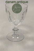 Red wine glass French with knob