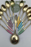 Frigast Sterling Sølv/Emalje Skeer (12+1)