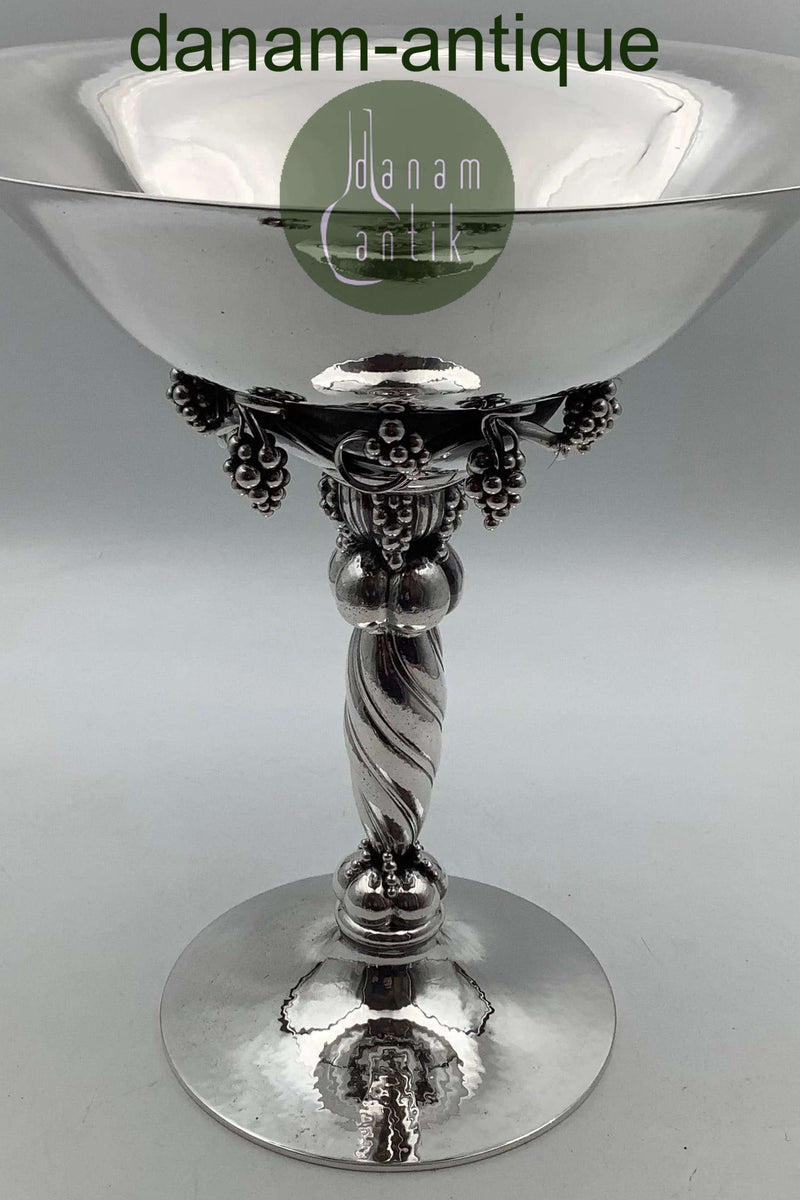 Georg Jensen Sterling Sølv Stor Drueopsats / Drueskål No 264 A