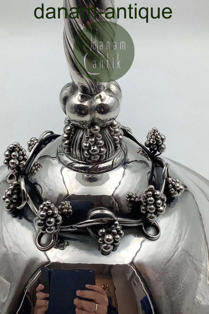 Georg Jensen Sterling Sølv Stor Drueopsats / Drueskål No 264 A