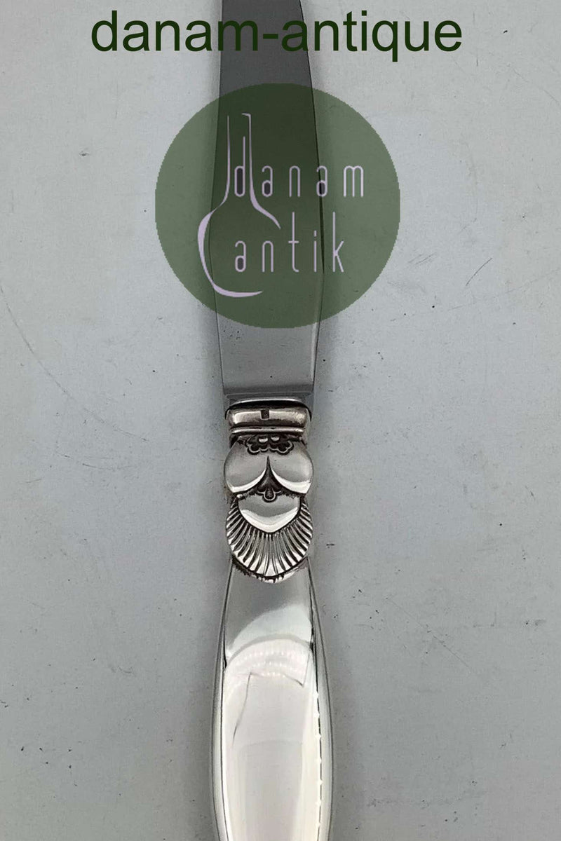 Georg Jensen Sterling Sølv Kaktus Frokost Kniv
