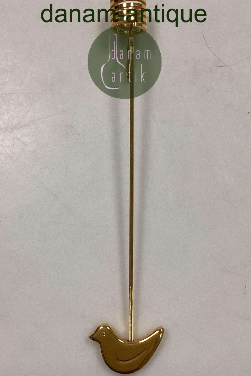 Georg Jensen Golden Christmas Lyseholder - Fugl 1991