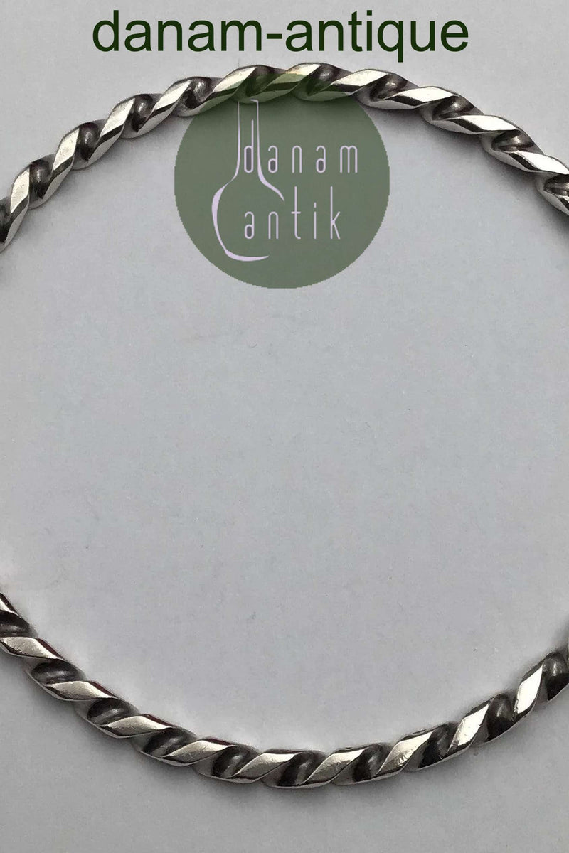 Randers Sølvvarefabrik Sterling Sølv Snoet Armring