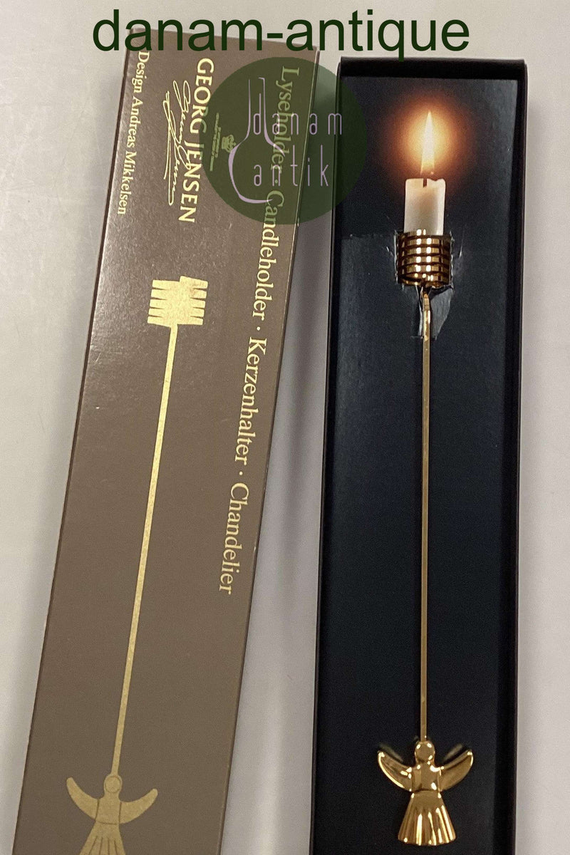 Georg Jensen Golden Christmas Lyseholder - Engel 1993