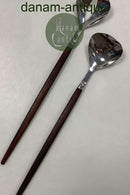 Eton Raadvad Salatbestik i Stål og Palisander