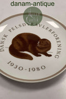 Royal Copenhagen Dansk Pelsdyravlerforeningen Plate 1930-1980