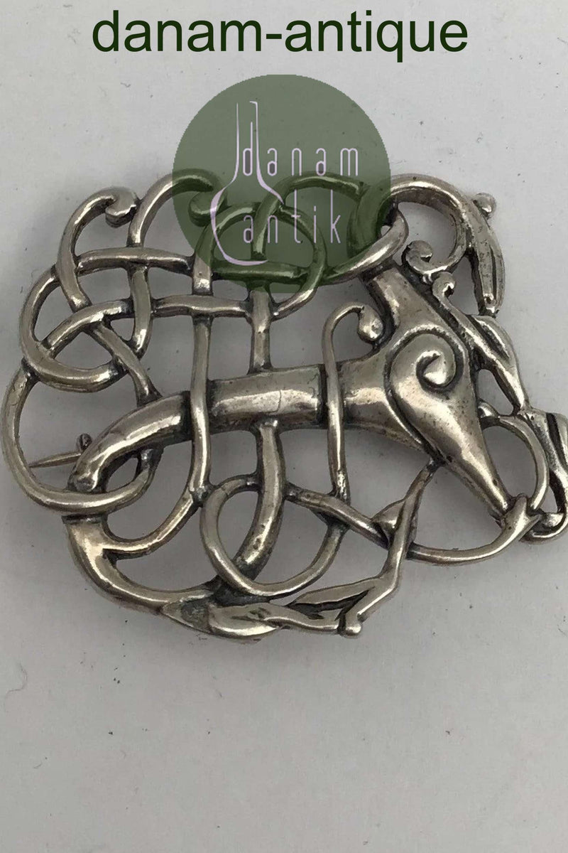 Dansk Museums kopi Viking Sterling Sølv Broche