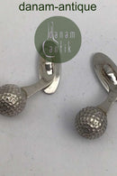 Georg Jensen Sterling Sølv Manchetknapper No. 132 (Golf-bold)