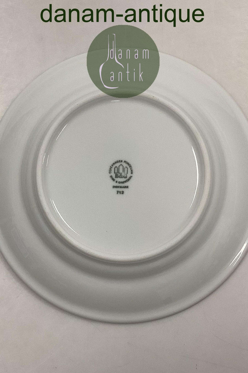 Bing og Grøndahl Blå Tone Hotel med logo Frokosttallerken No. 712