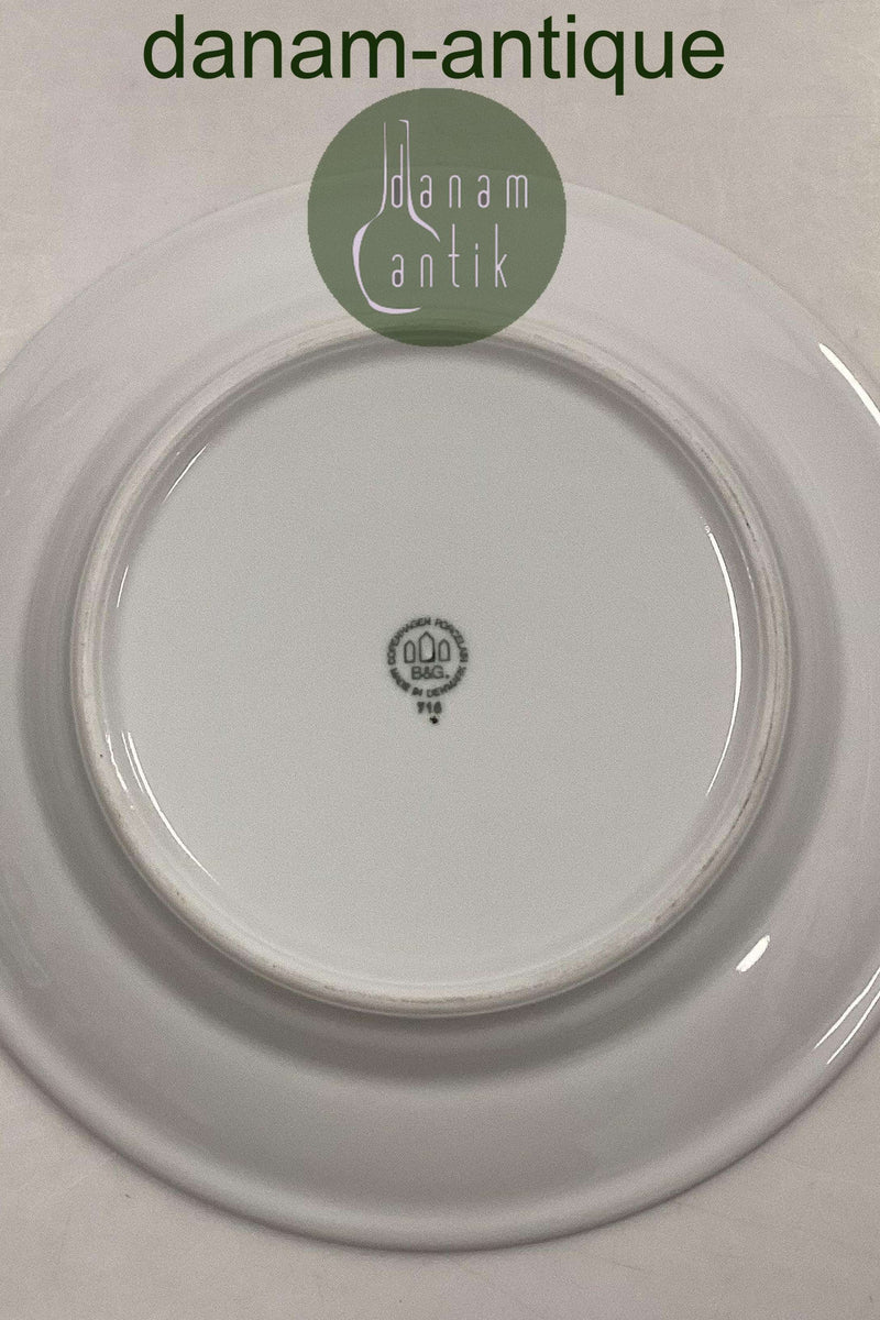 Bing og Grøndahl Blå Tone Hotel med logo Middagstallerken No. 716