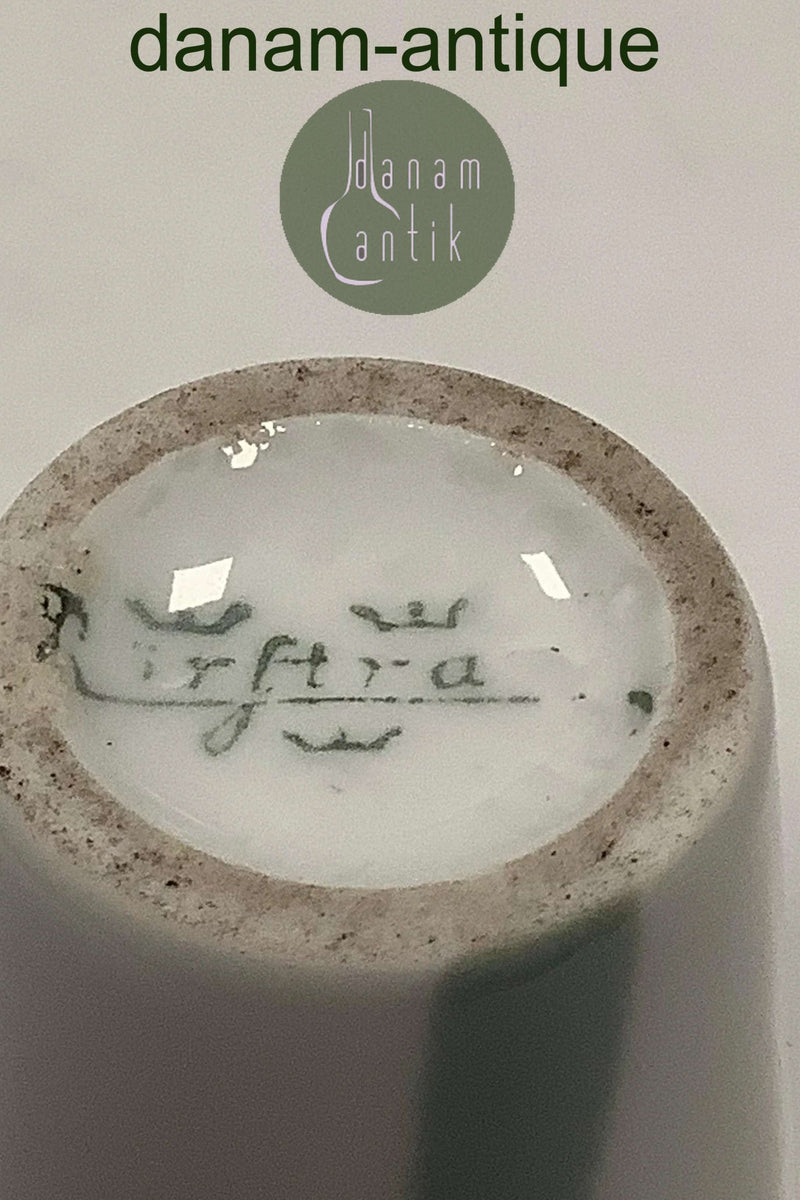 Rørstrand Art Nouveau Vase blomster i relief og gennembrudt top