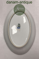 Bing og Grøndahl Saksisk Blomst, Hvid Oval Skål No. 39