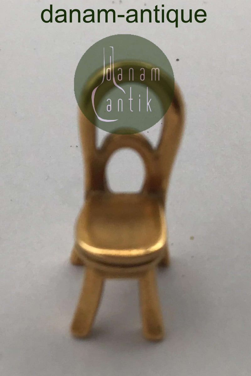 Georg Jensen Forgyldt Messing Cafe Stol Vedhæng