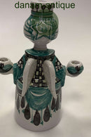 Bjørn Wiinblad Studio Lysestage i Grøn No L89 fra 1982