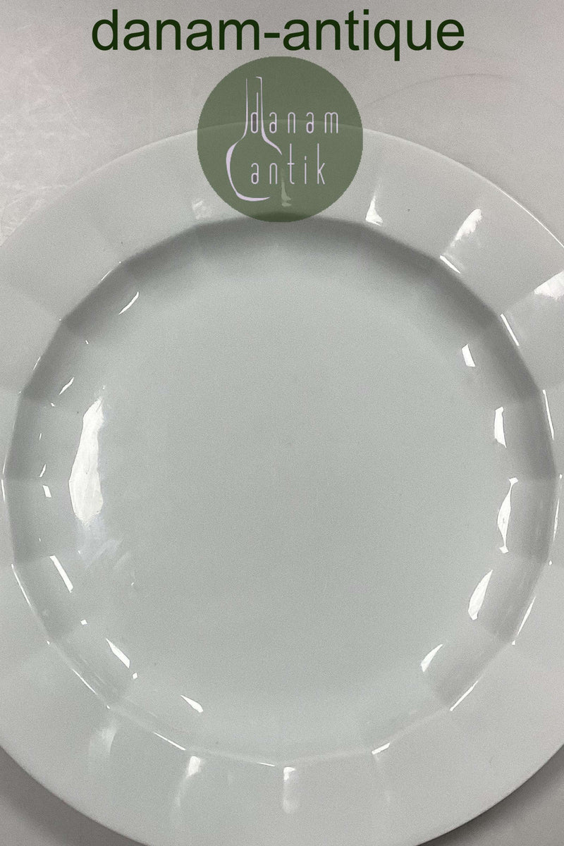 Royal Copenhagen Hvidt Blå Blomst Kantet Stort Fad No. 8544