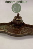 Bing og Grøndahl Art Nouveau Skrivesæt med løbeglasur