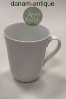 Royal Copenhagen Hvid Riflet kop med hank No 497