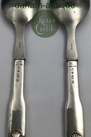 Evald Nielsen Sølv No. 08  Sølv / Stål Salatbestik