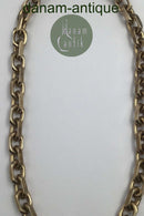 TSD Sterling Silver Gold Plated Necklace Anchor Faceted