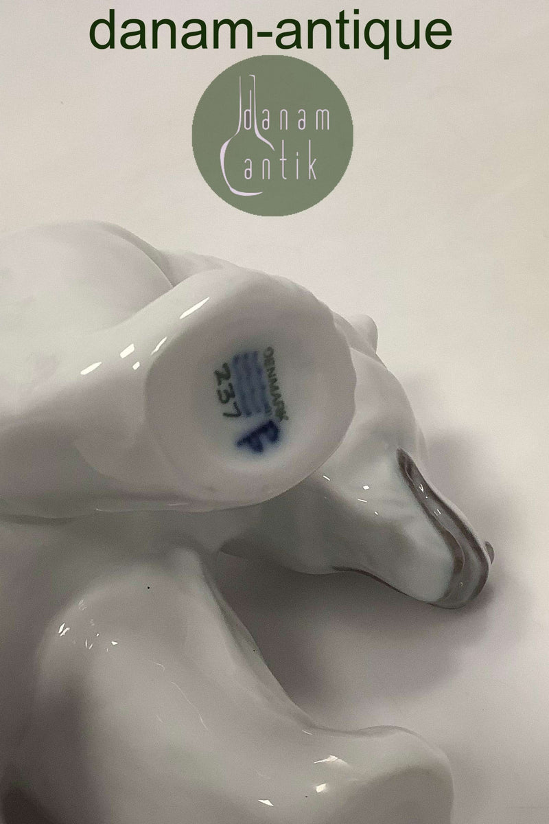 Royal Copenhagen Figur Bjørnefar/Stående hvid Bjørn No. 237